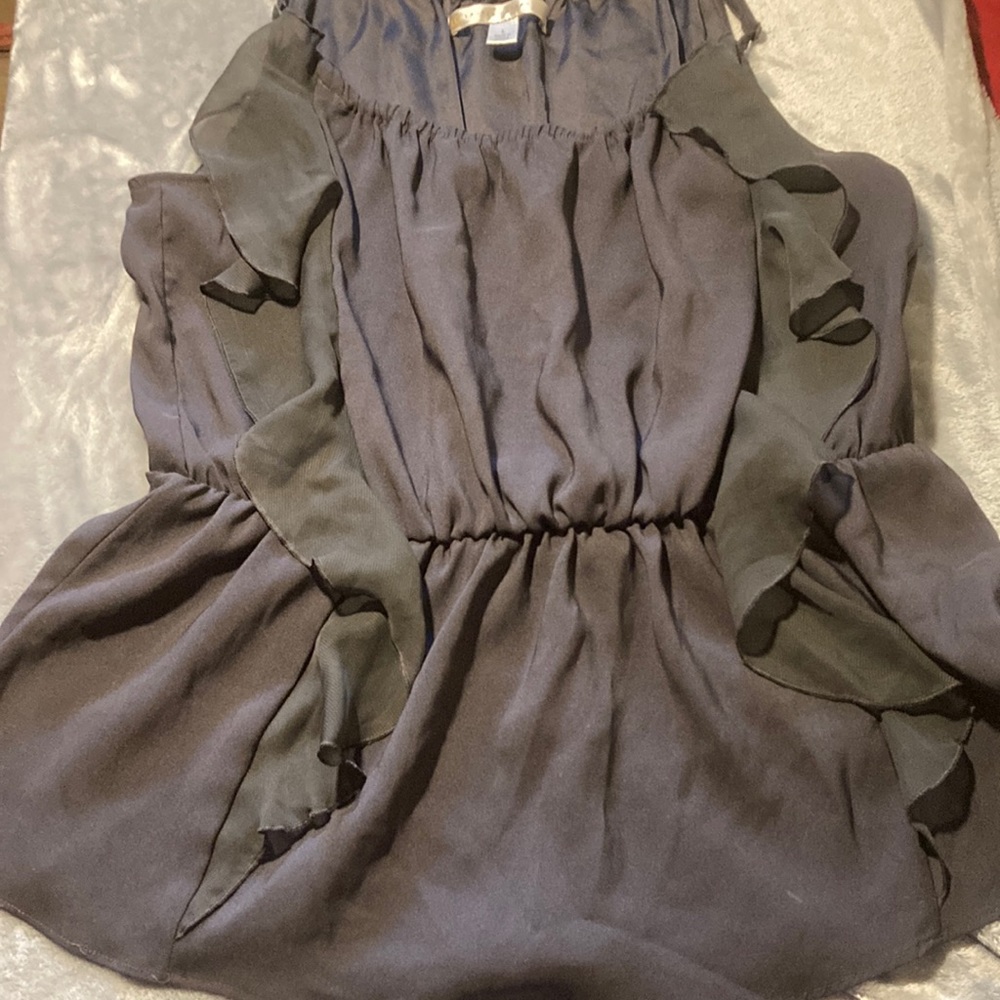 Grey blouse Lauren Conrad size large